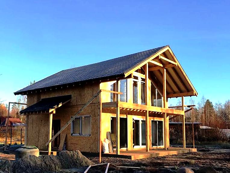 Haus 182 m², individuelles Projekt, SNT „Wajsijoki“