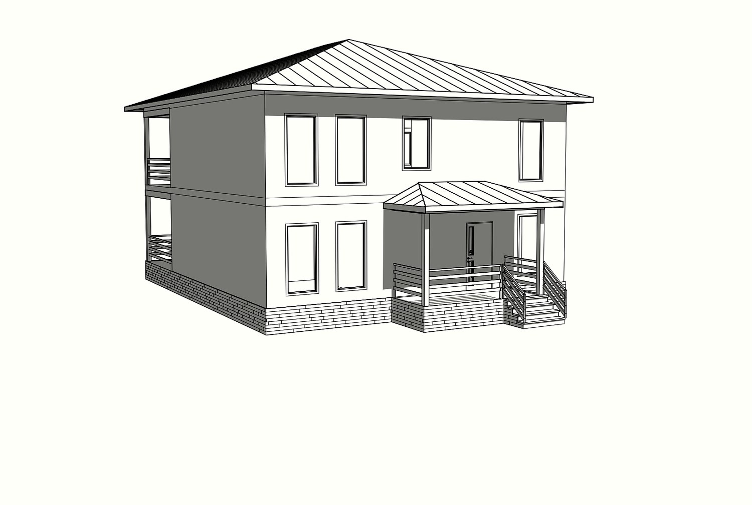 Özel projeye göre 270 m² ev, KP “Lesnaya podkova”