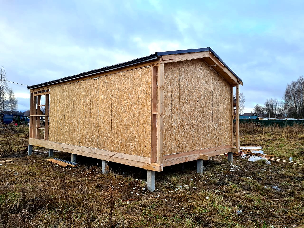 Haus mit 45 m² nach dem Projekt „Barnhouse 33“, Dorf Nazarovo