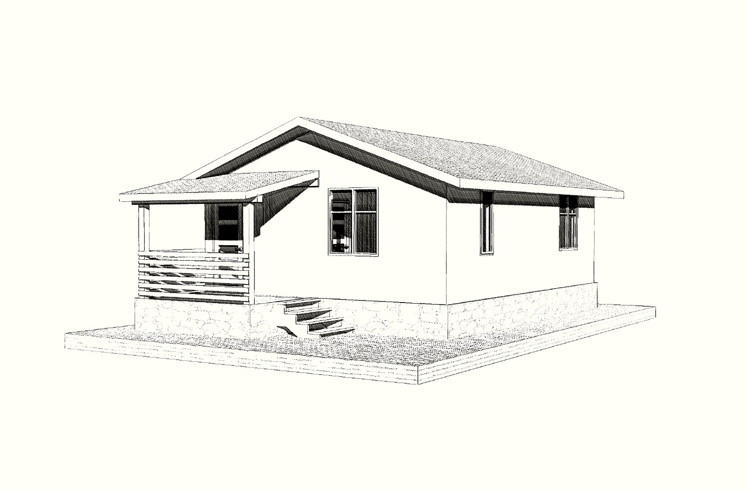 50 m² house built to a custom design, Kormilitsino village