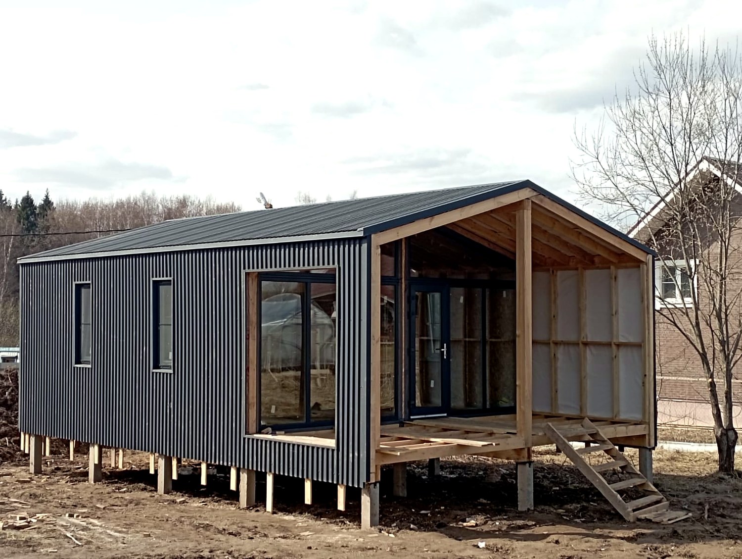 Haus mit 54 m² nach dem Projekt „Barnhouse 39“, Gebiet Moskau