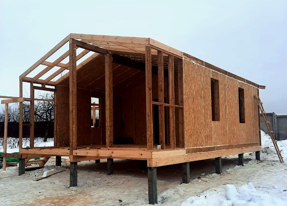 Haus 54 m², Projekt „Barnhouse 39“, SNT „Parus“