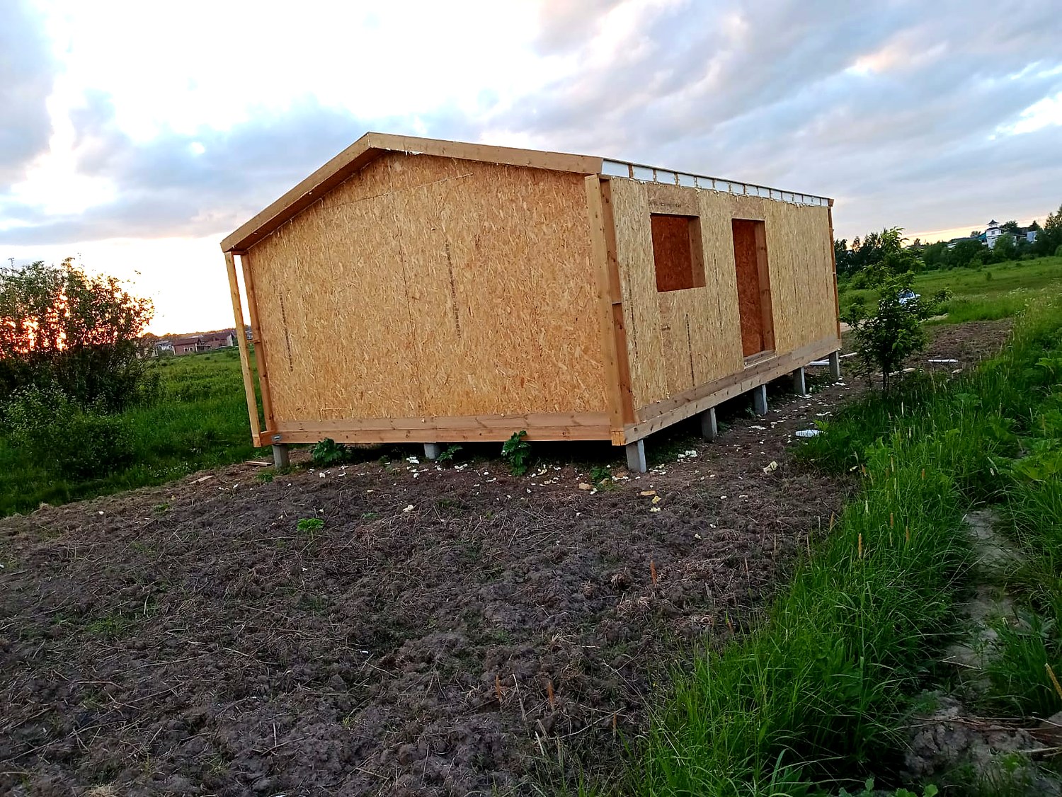 Özel projeye göre 54 m² ev, Zverintsy köyü