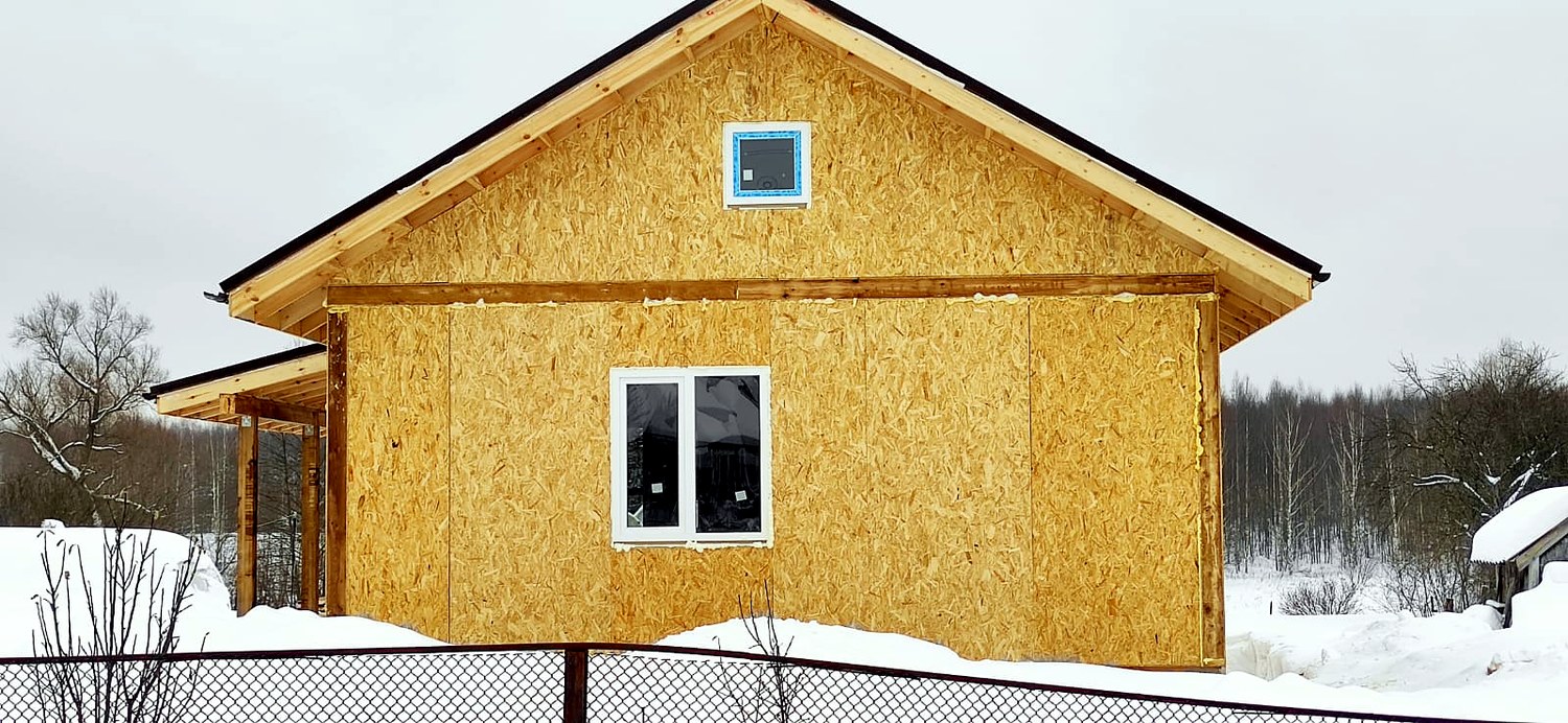 Haus 63,3 m² nach individuellem Projekt, Dorf Ignatovskoe