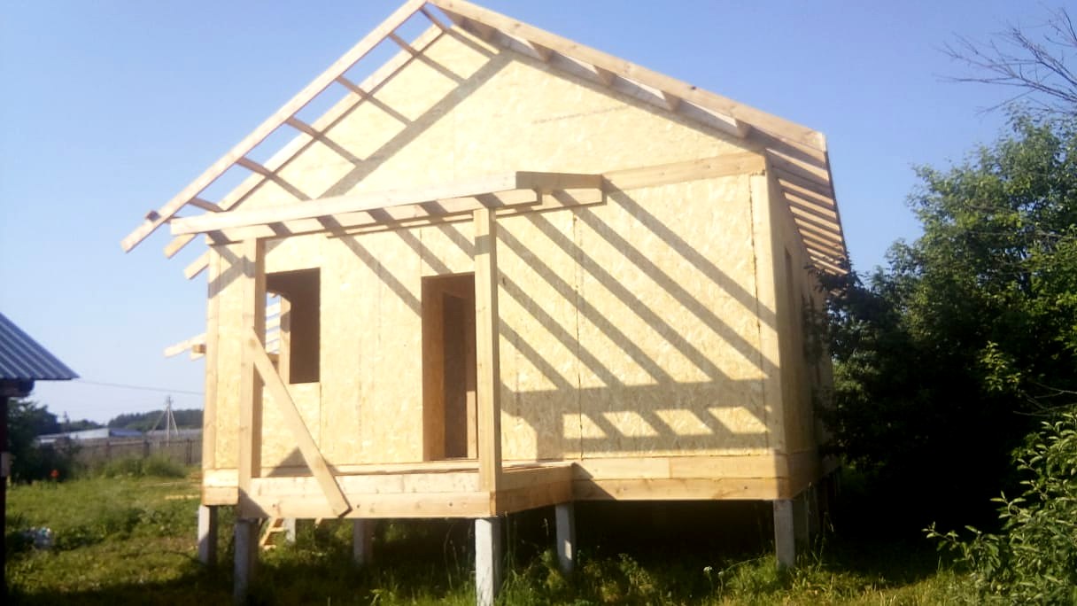 Haus mit 70 m² nach dem Projekt „Finnisch 70“, Siedlung Kolobovo