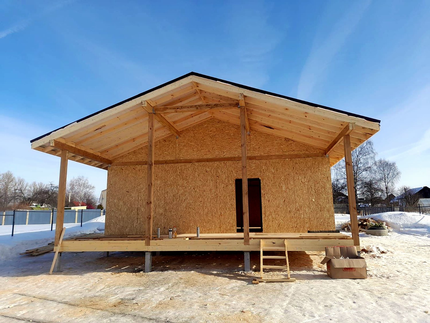 Haus 90,3 m² nach individuellem Projekt, Dorf Pazushino