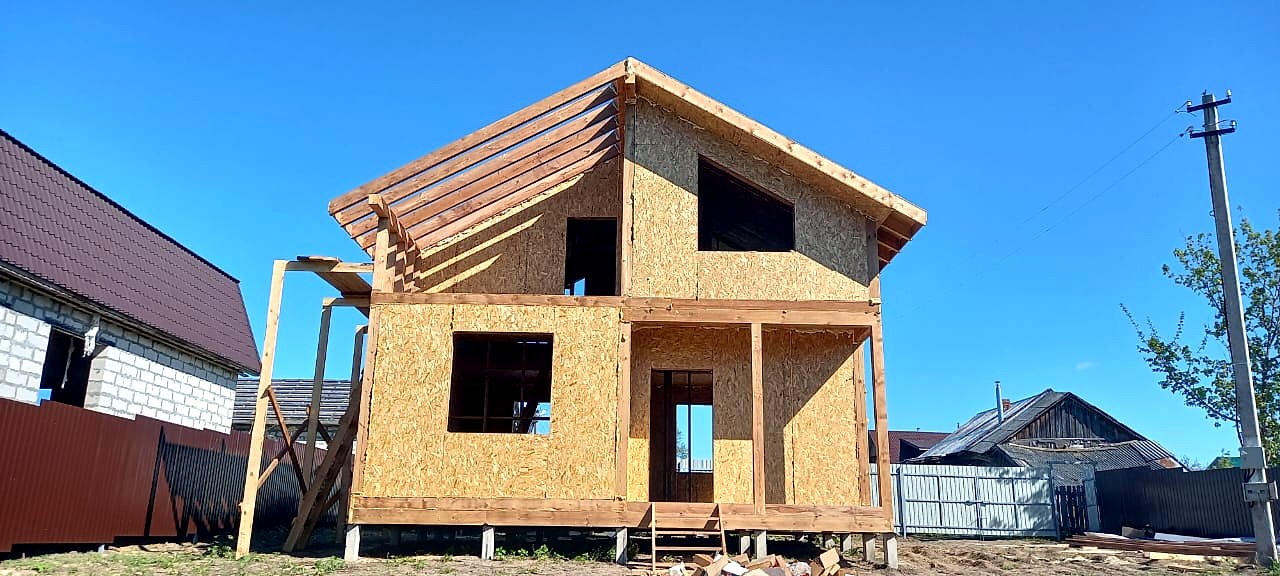 Haus 95 m² nach individuellem Projekt, Dorf Reshma