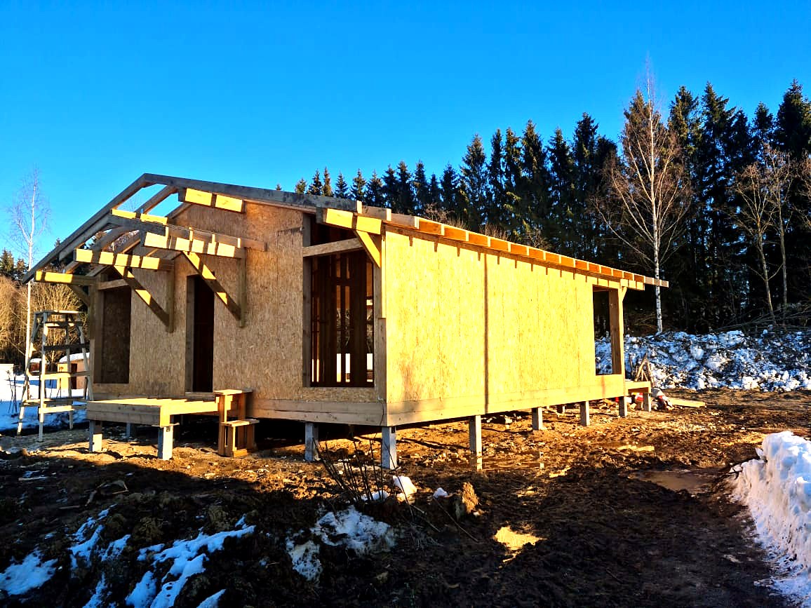 A 98 m² house built to the “Half-timbered 98” design, Rogovitsy village