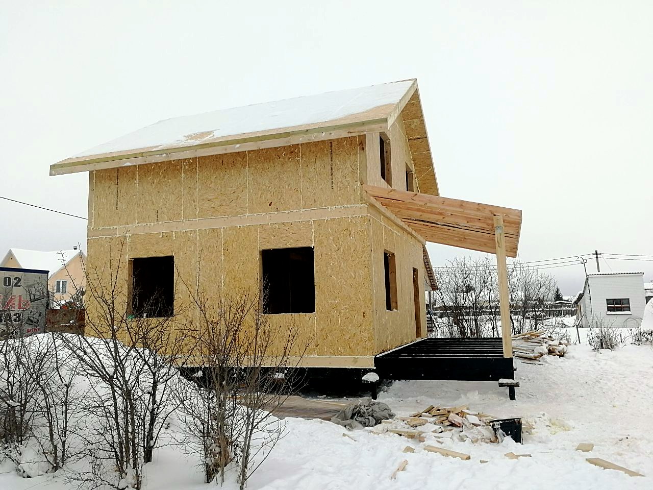 Haus nach Projekt „Nesabudka“, SNT „Rus“