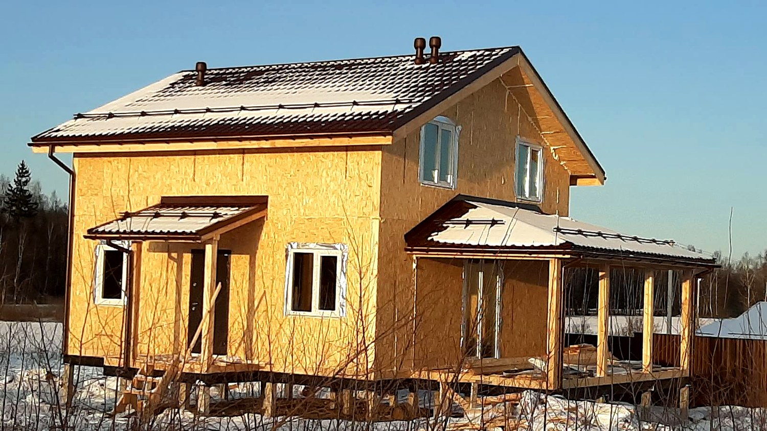 Haus nach Projekt „Jessentuki 8x8“, Dorf Kadnikovo