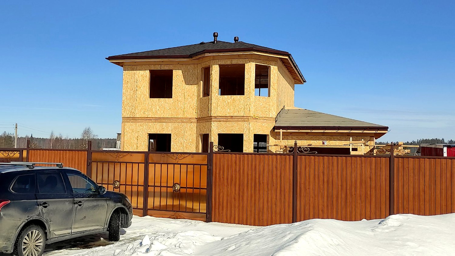 Haus nach Projekt „Premera“, Dorf Bolshoe Klochkovo