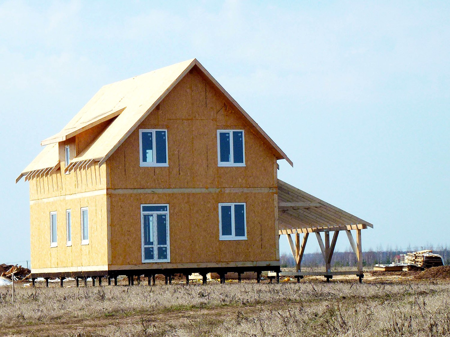 Haus nach individuellem Projekt, Dorf Burtsevo