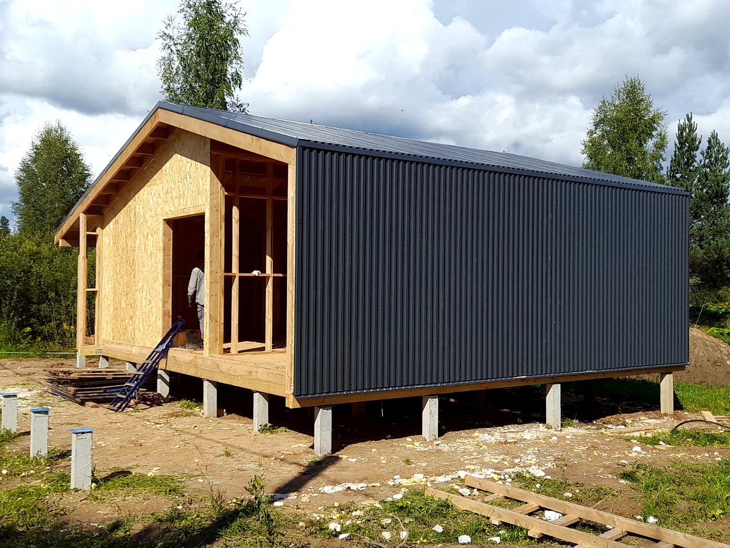 Haus nach individuellem Projekt, Dorf Paneevo