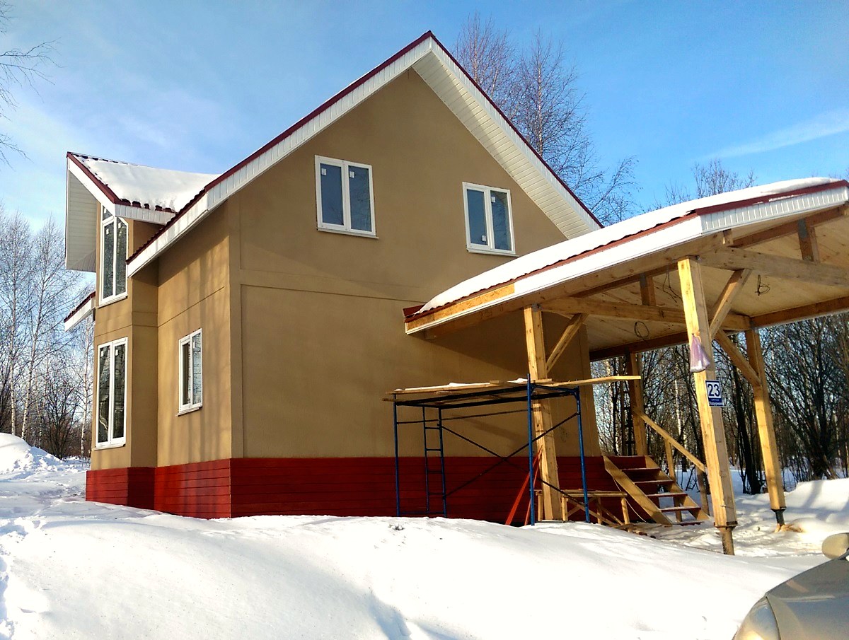 Haus nach individuellem Projekt, Dorf Utechino