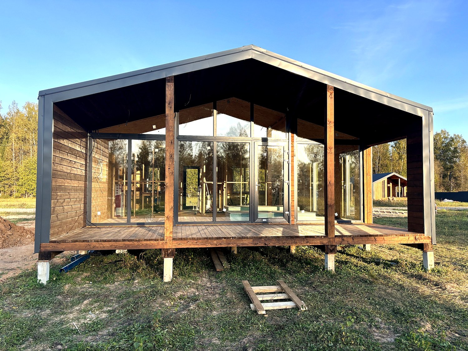 Haus nach Projekt „Barnhouse 65“, Dorf Kryukovo