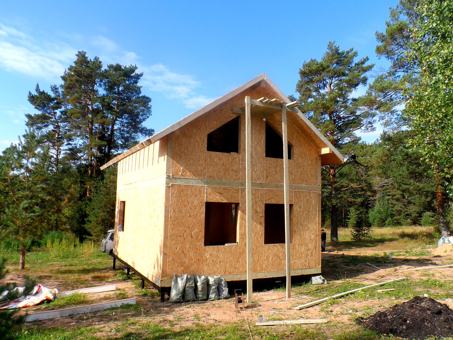 Haus nach Projekt „Metschta pl.4“, Dorf Bychikha