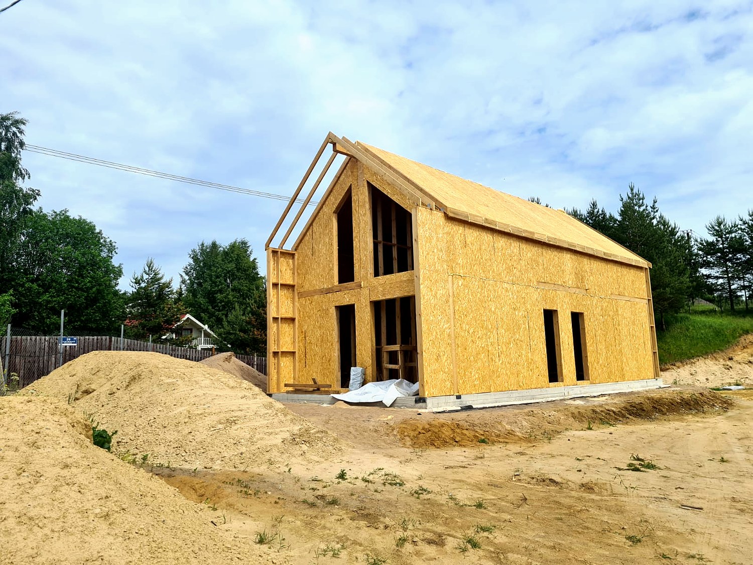 Haus nach Projekt „Barnhouse Otrazhenie“, Dorf Ligolambi