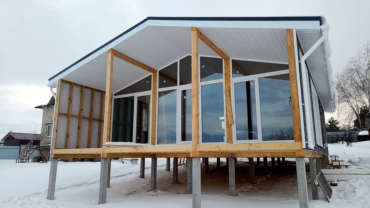 “Chalet 76.3” projesine göre ev, Kostroma bölgesi
