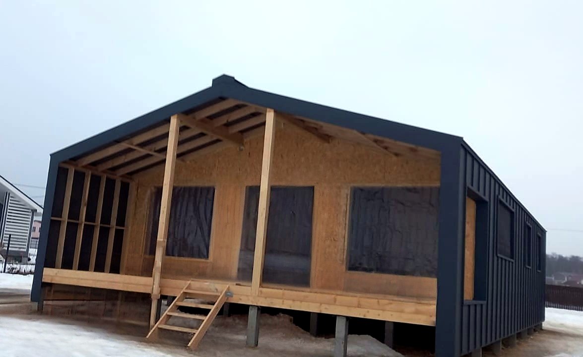 House, “Barnhouse 110” design, TSN homeowners’ association “Orlinye Kholmy”