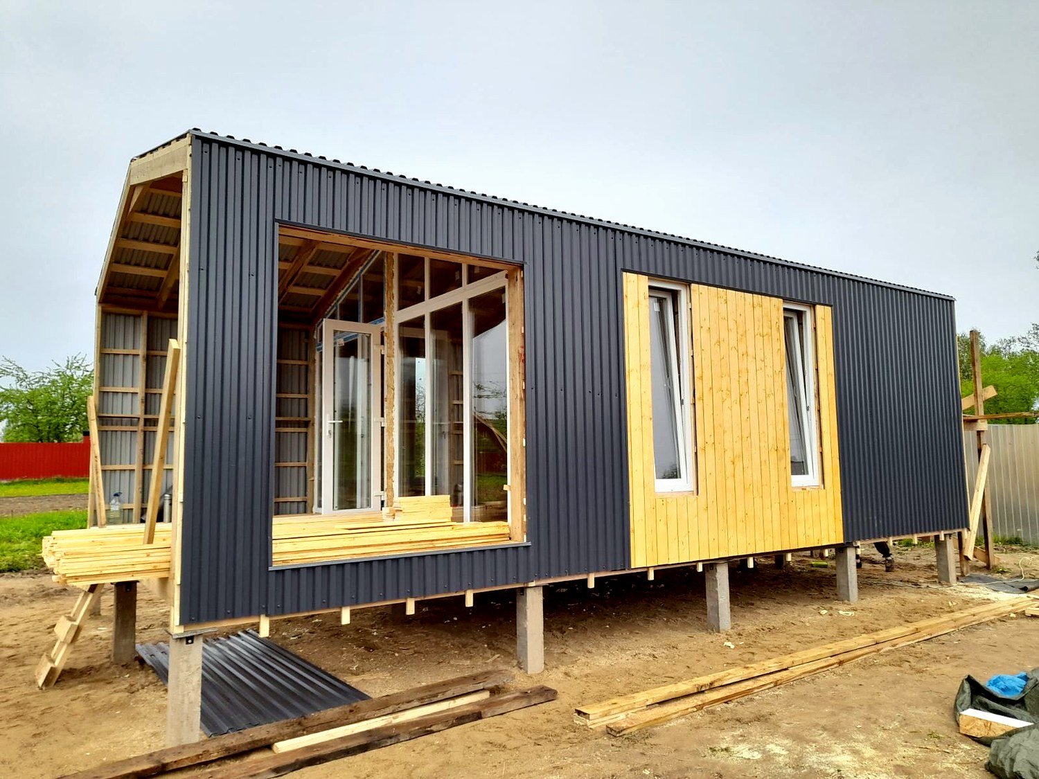 House based on the “Barnhouse 33” design, Novonikolskoe village