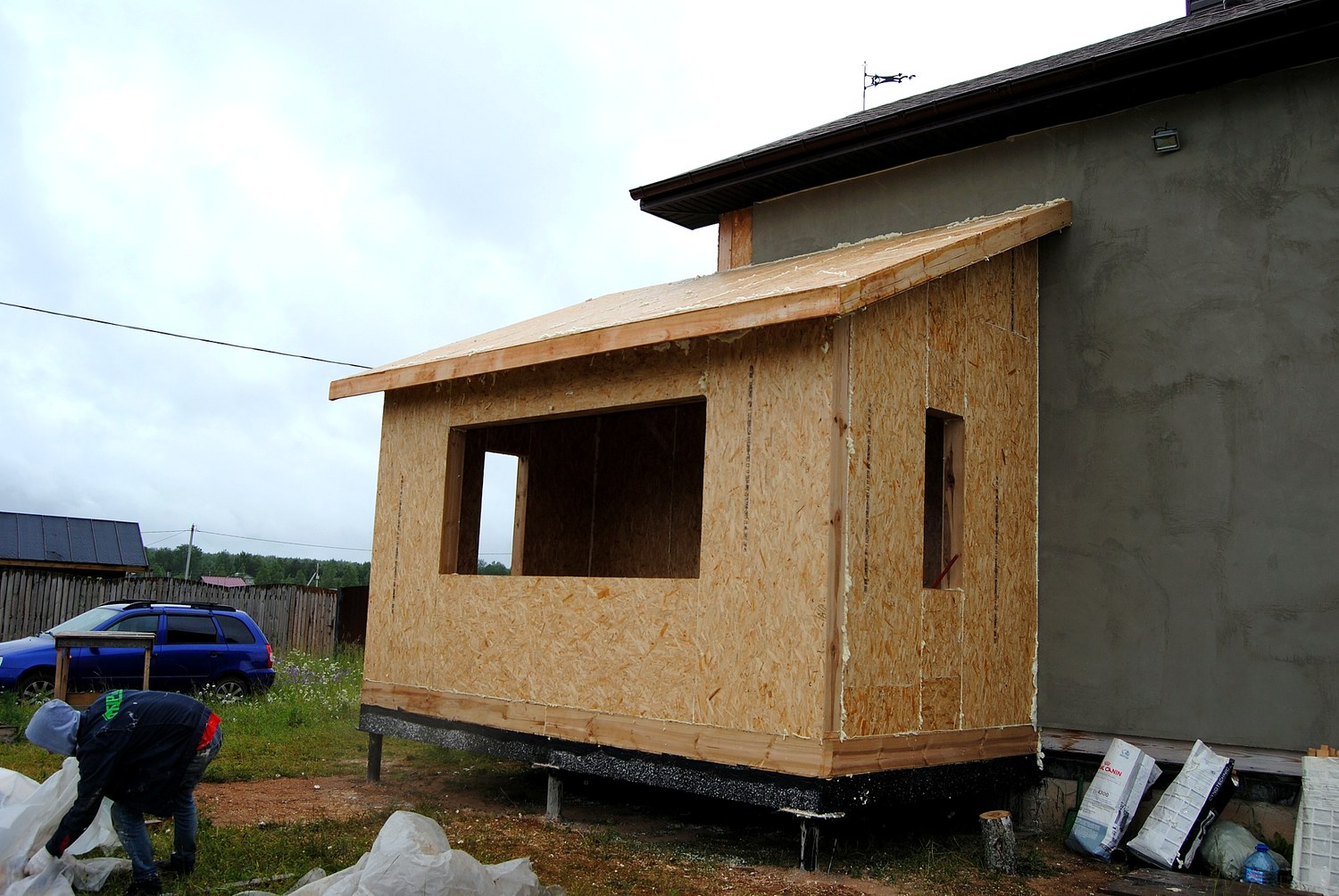 Anbau nach individuellem Projekt, Dorf Egoriy
