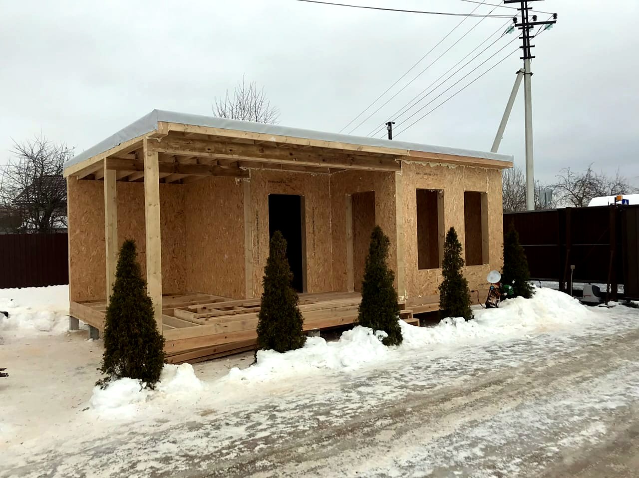 Haus 44,5 m² nach individuellem Projekt, Dorf Ignatovo
