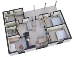 HiTech 83 projesi, 3D plan görünümü