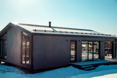 Barnhouse 76.2 — Seitenfassade, Winter