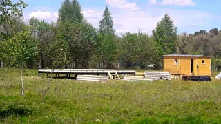 Haus nach Projekt „Musa“, Cottage-Siedlung „Schiwopisnyj bereg“: Fundament und Grundrahmen