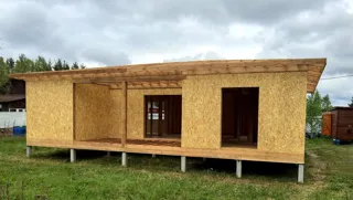 Haus nach Projekt „Randevu - E2.8“, Gebiet Moskau: Wandmontage
