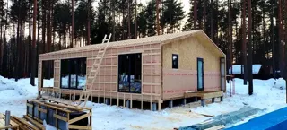 Haus nach individuellem Entwurf, Region Wologda: Fenster und Türen