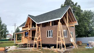 Haus nach Projekt „Sarja“, Kazan: Fassadenverkleidung