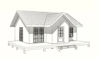 Haus nach individuellem Entwurf, Gebiet Iwanowo: Grundriss des Projekts