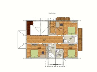 “Uslada” projesine göre ev, Lapino köyü: proje planı