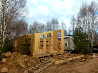 Haus nach individuellem Projekt, KP „Jaroslawskoje Wsmorje“: Wandmontage