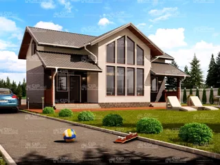 “Münih” projesine göre 166 m² ev, Leningrad bölgesi