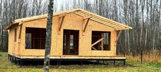 House based on the “Half-timbered 98” design, SNT “POZITIV”