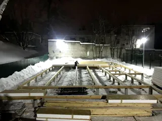 Haus 263 m² nach individuellem Projekt, Nizhniy Novgorod: Fundament und Grundrahmen