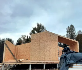 141 m² ev, “Barnhouse 110” projesi, “EKO OZERO” sitesi: duvar montajı