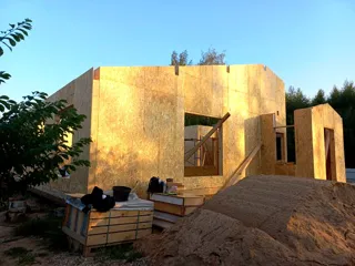 Haus 228 m² nach individuellem Projekt, Dorf Lunevo: Wandmontage