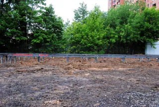 Haus nach Projekt „Pegas-2“, Gebiet Moskau: Fundament und Grundrahmen