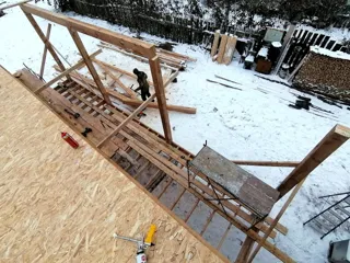 Haus nach Projekt „Mistika - S2.8“, Siedlung Nekrasovskoe: Wandmontage