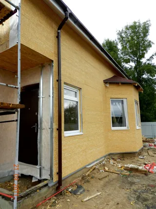 Haus nach individuellem Projekt, Gavrilov-Yam: Fassadenverkleidung