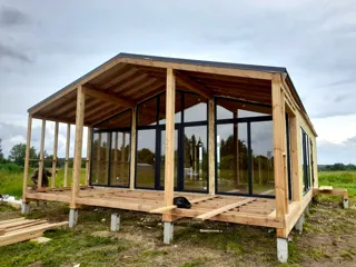 “Barnhouse 76” projeli ev, Kostroma bölgesi: çatı