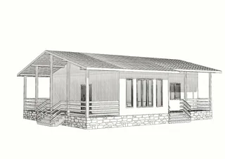 Haus nach individuellem Entwurf, Dorf Fedosovo: Projektvisualisierung