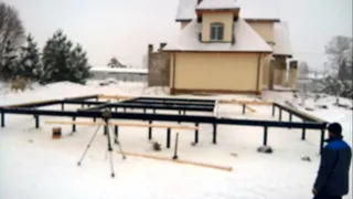 Haus nach Projekt „Jastreb“, Rybinsk: Fundament und Grundrahmen