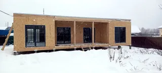 Haus 96 m² nach individuellem Projekt, Dorf Pirogovo: Fertiges Haus
