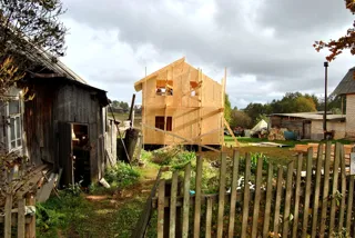 Haus nach Projekt „Alfa“, Siedlung Tonshaevo: Obergeschoss und Dachgeschoss