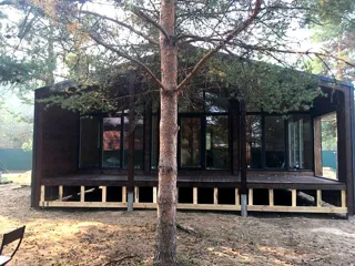 Ferienhaus nach dem Projekt „Chalet 76.3“, Gebiet Wladimir