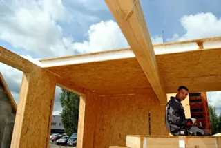 Haus nach Projekt „Musterhaus“, Yaroslavl: Wandmontage